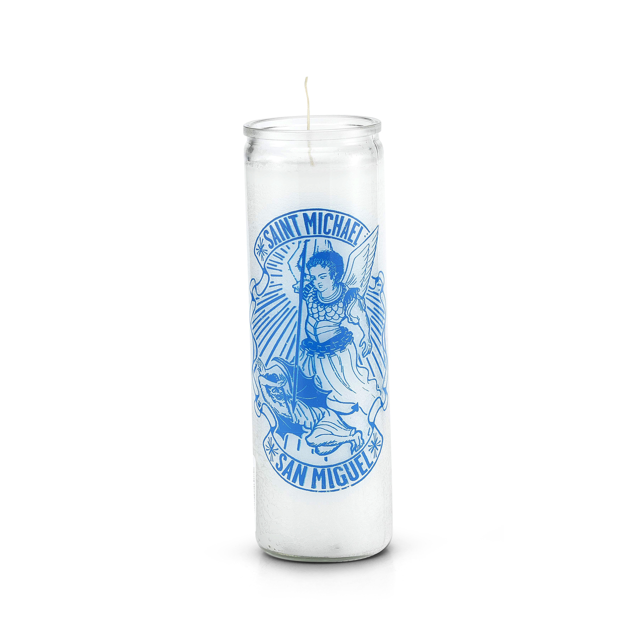 Saint Michael (San Miguel) 7 Day Saint Candle White
