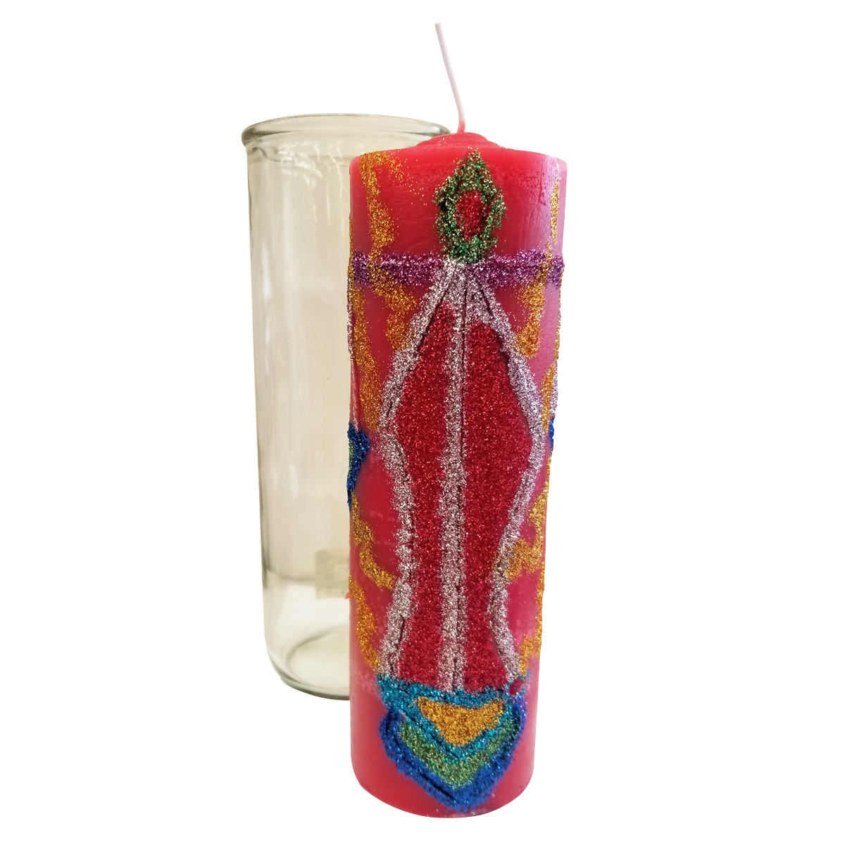 Destroy All Evil Hand Carved Candle