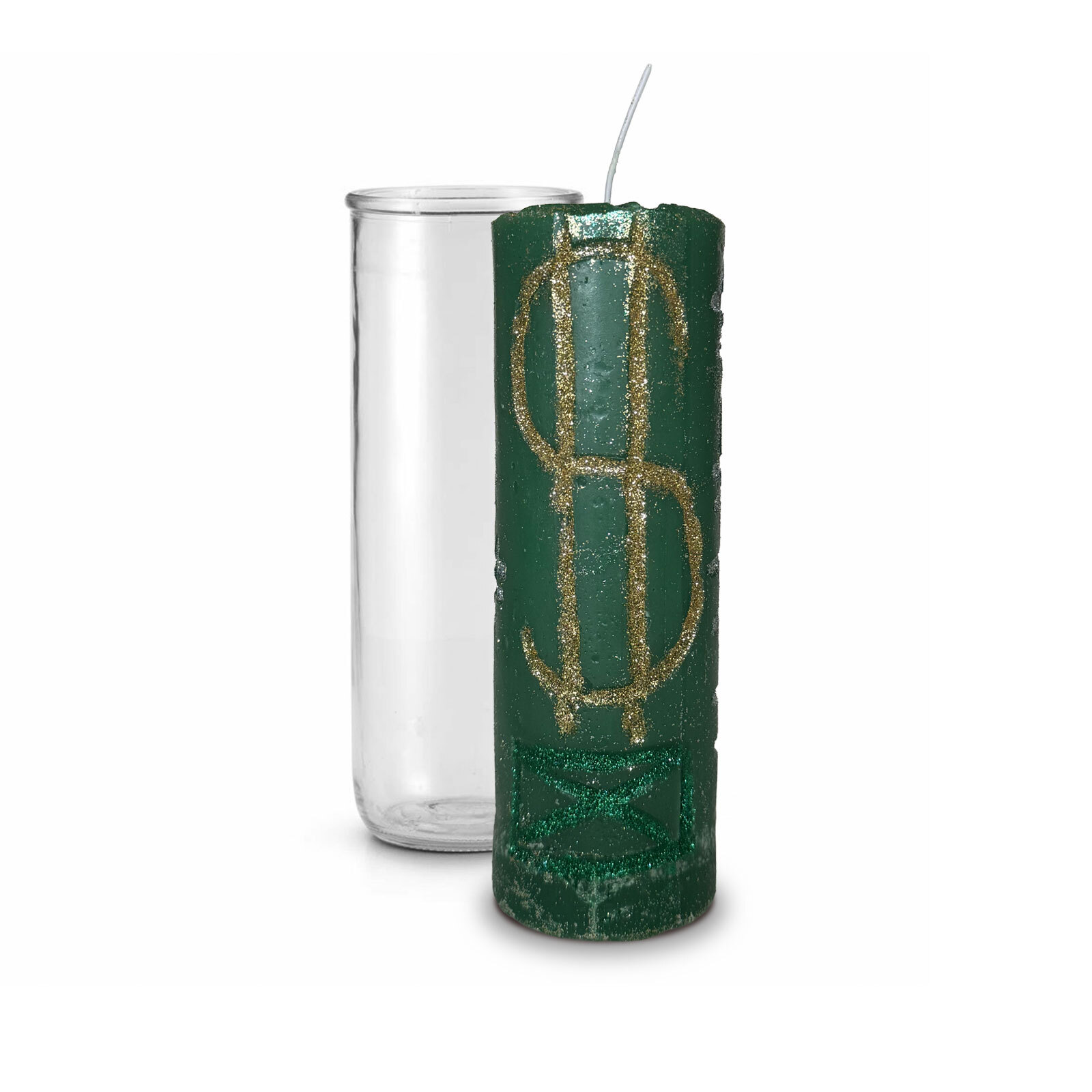 Fast Money Hand Carved Candle by Ali Inle