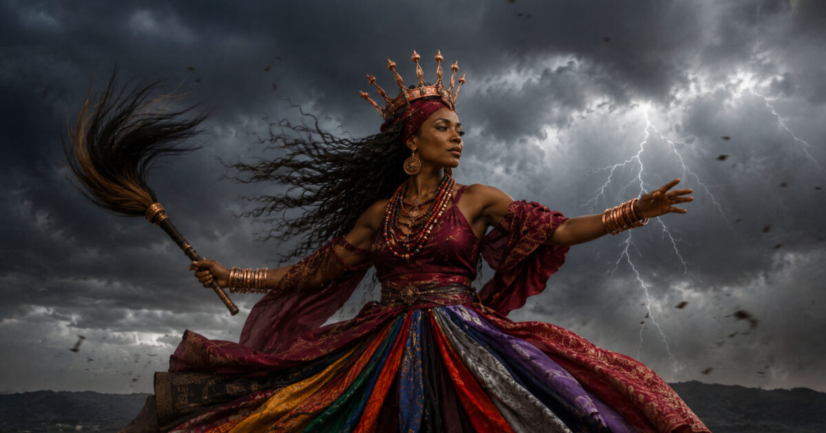 Orisha Oya: Goddess of Storms, Transformation, and the Sacred Dead