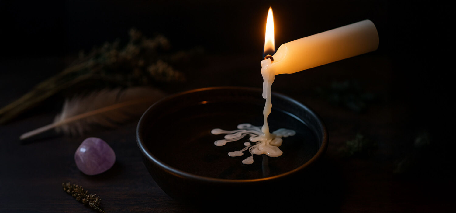 Ceromancy candle wax divination