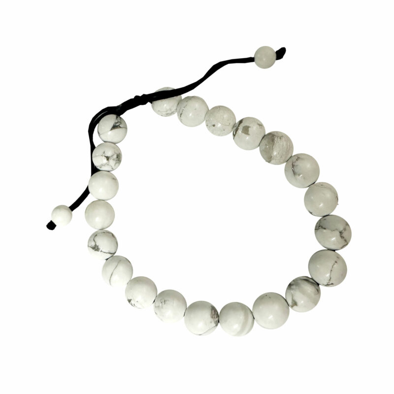 White howlite adjustable bracelet