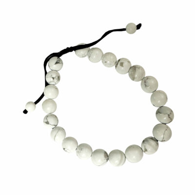 White howlite adjustable bracelet