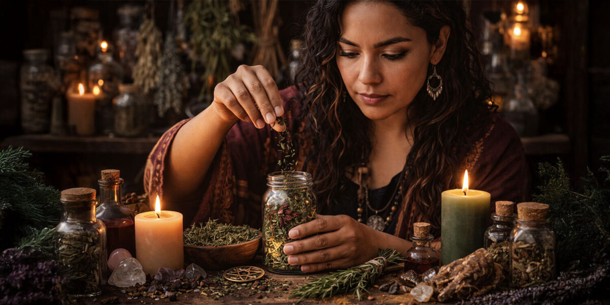 Adding herbs spells rituals