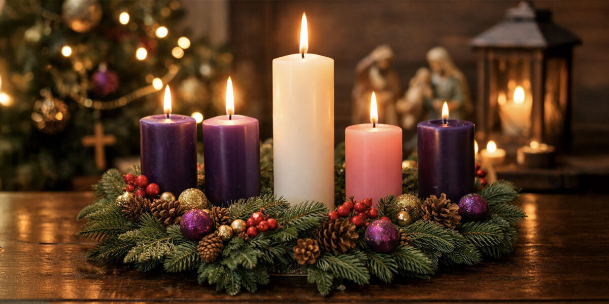 Advent candles christmas