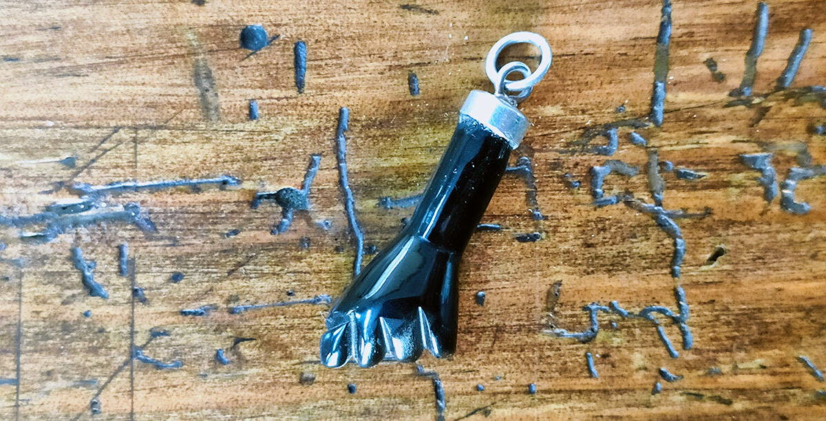 Azabache hand charm