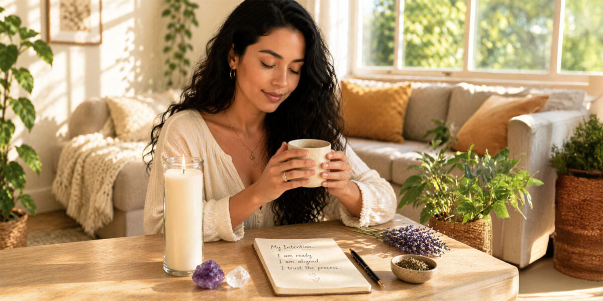 Beginner spellwork set intentions