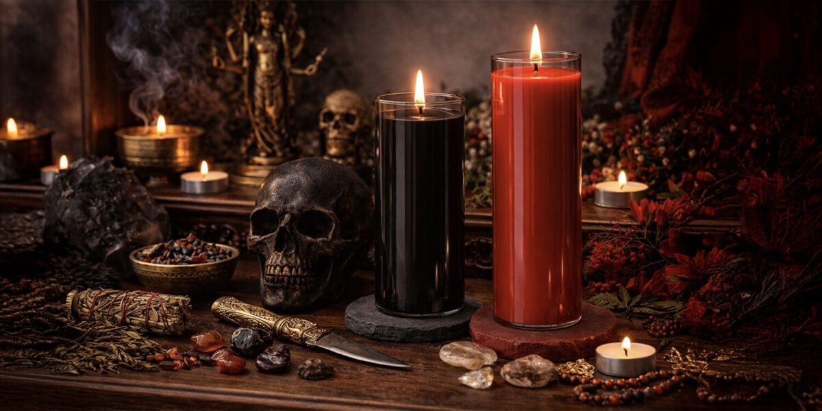 Black red candle color meaning