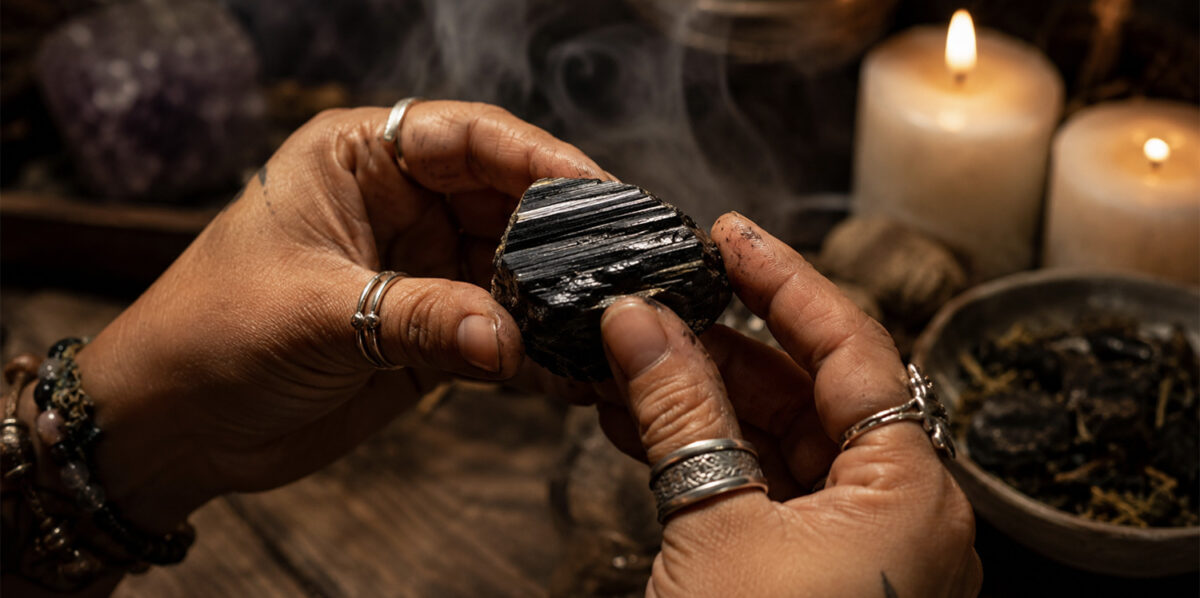 Black tourmaline hoodoo rootwork