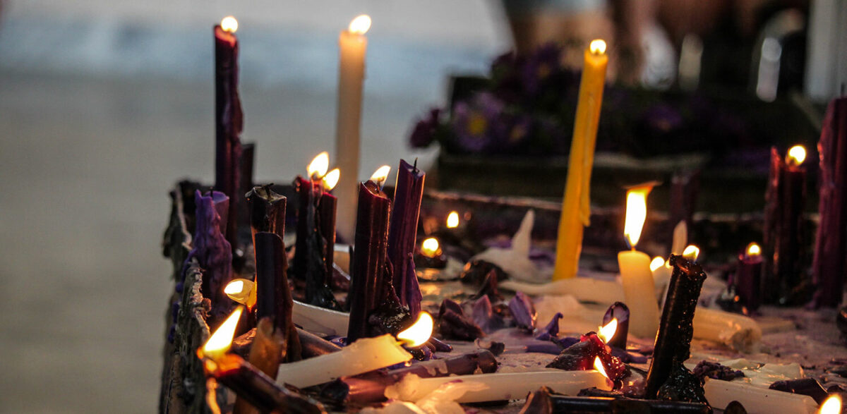 Candles sanctuary san lazaro rincon