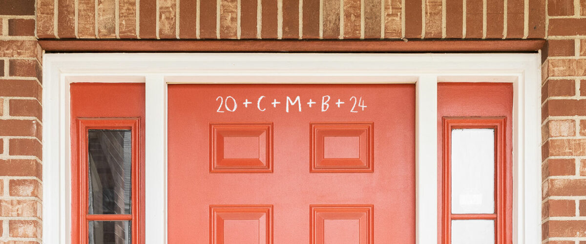 Chalking door epiphany ritual