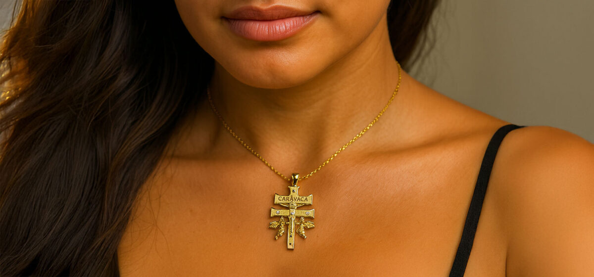 Cross of caravaca pendant
