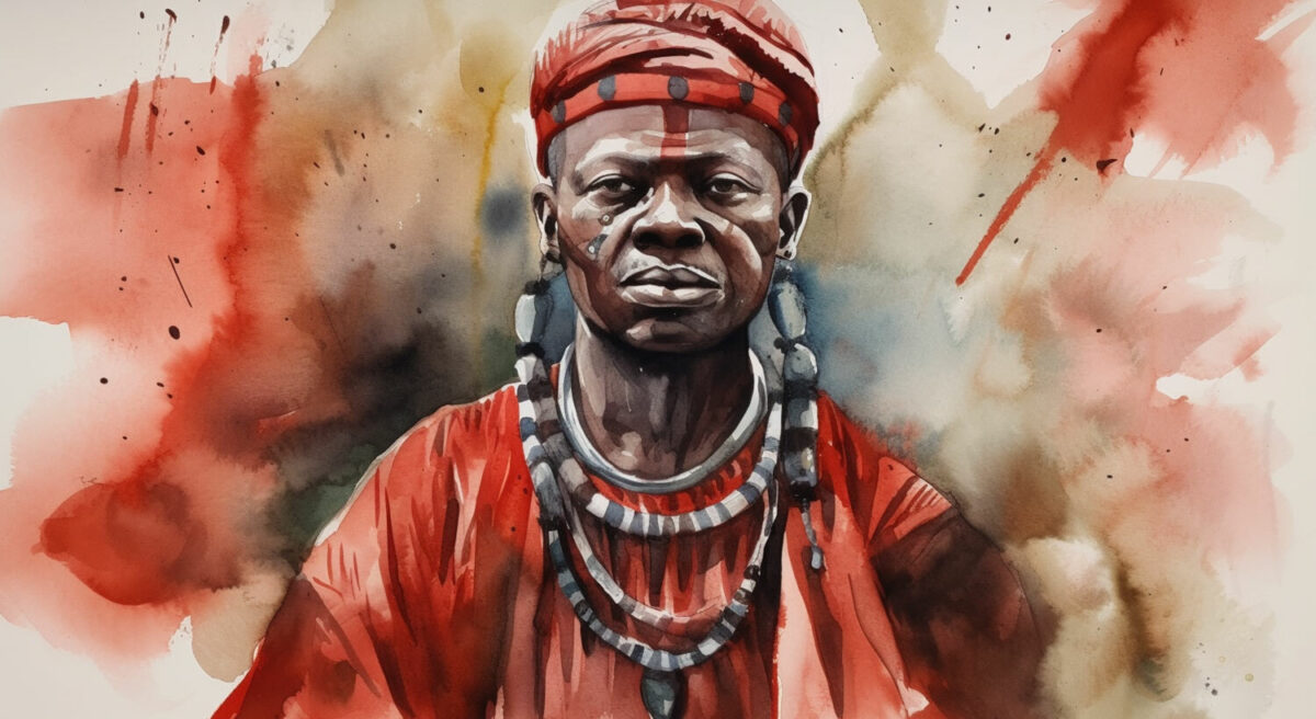 Elegua orisha watercolor