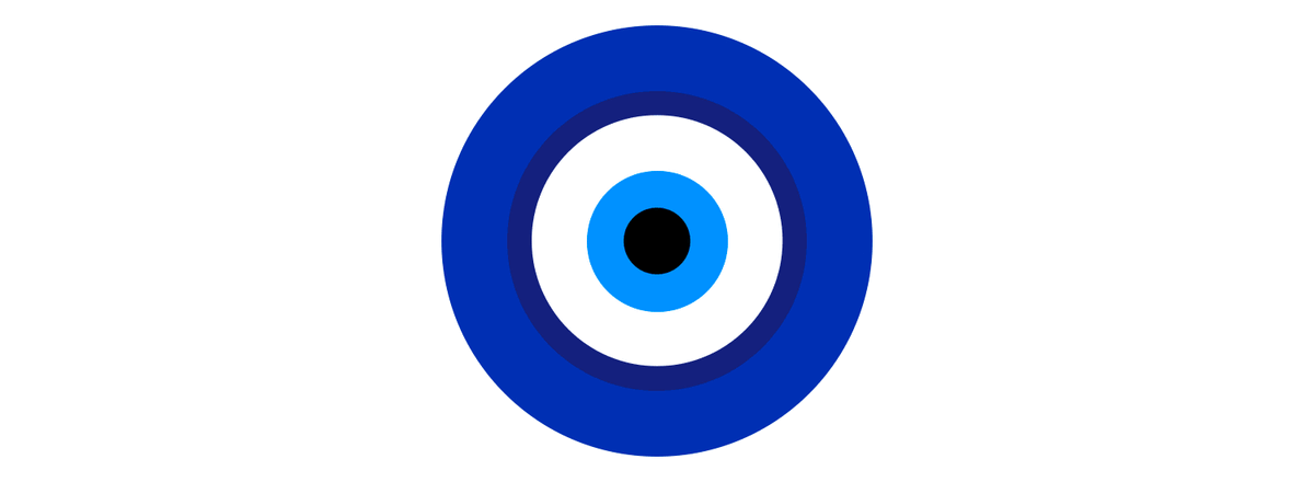 Evil eye magic symbol