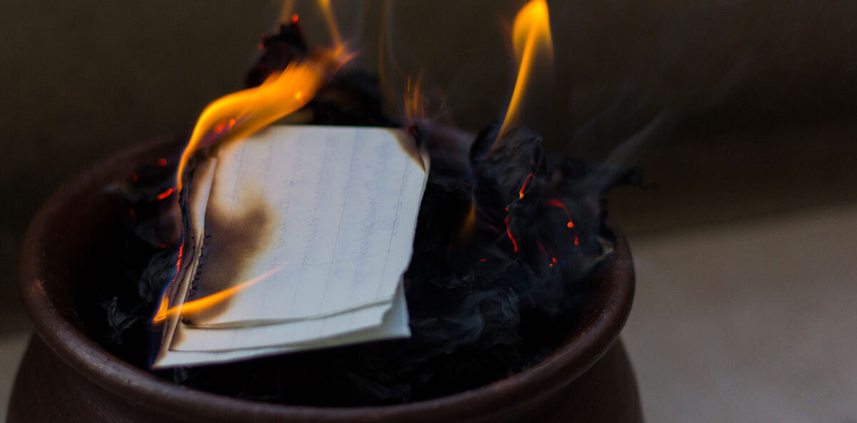Fire release separation spell ritual