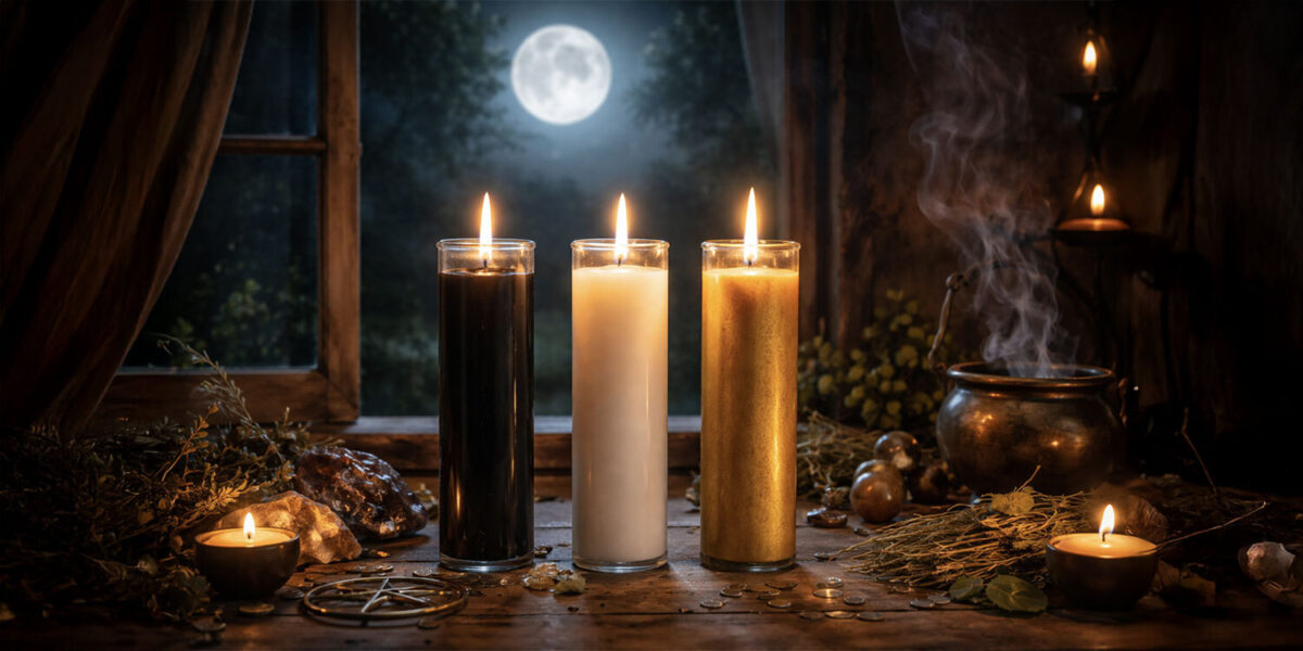 Full moon good luck candle spell ritual