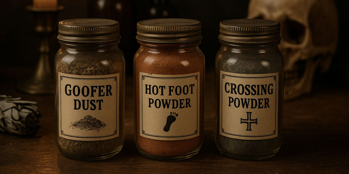 Goofer dust hoot foot powder crossing powder