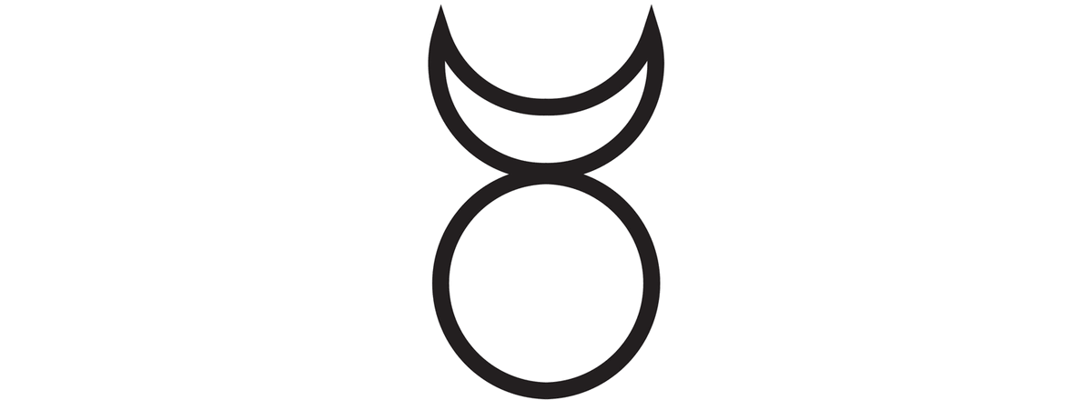 Horned god magic symbol