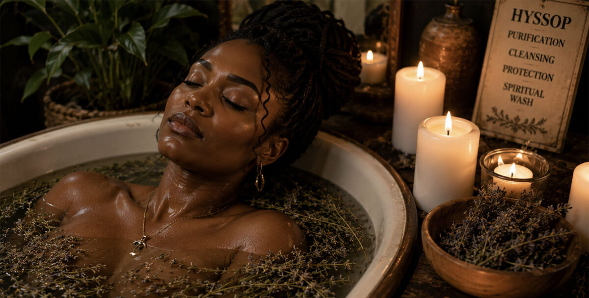 Hyssop spiritual bath hoodoo