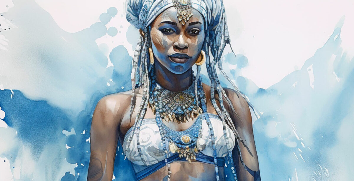 Orisha yemaya watercolor