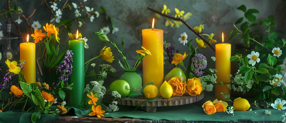 Ostara altar spring equinox