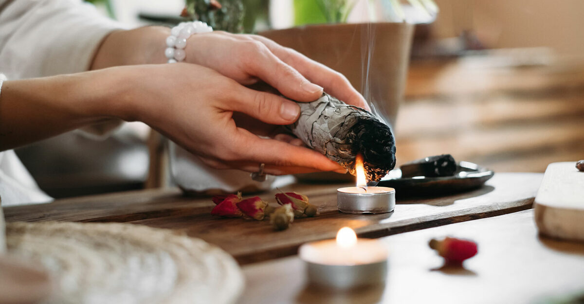 Sage cleansing ritual timing
