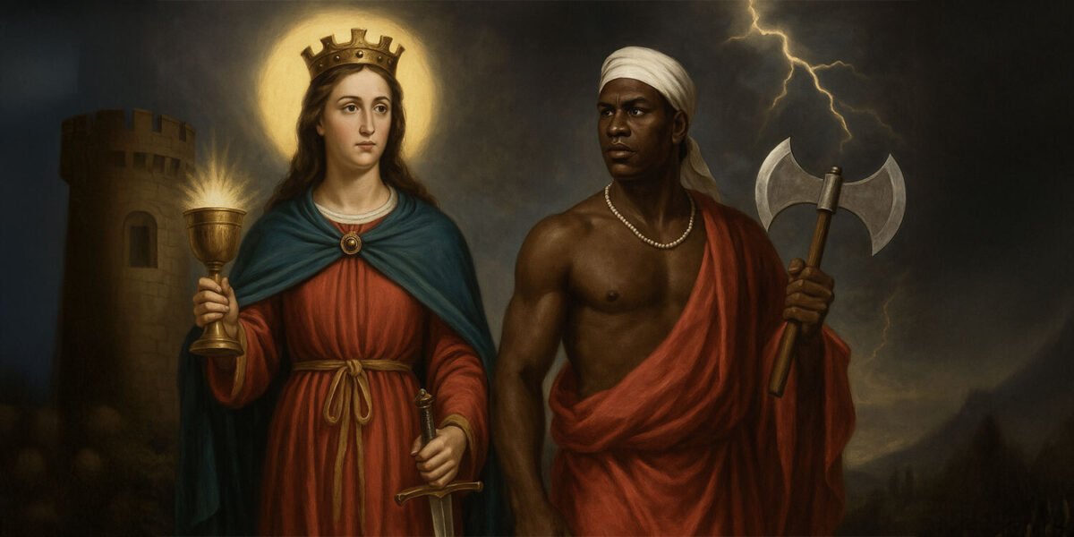 Saint barbara shango orisha