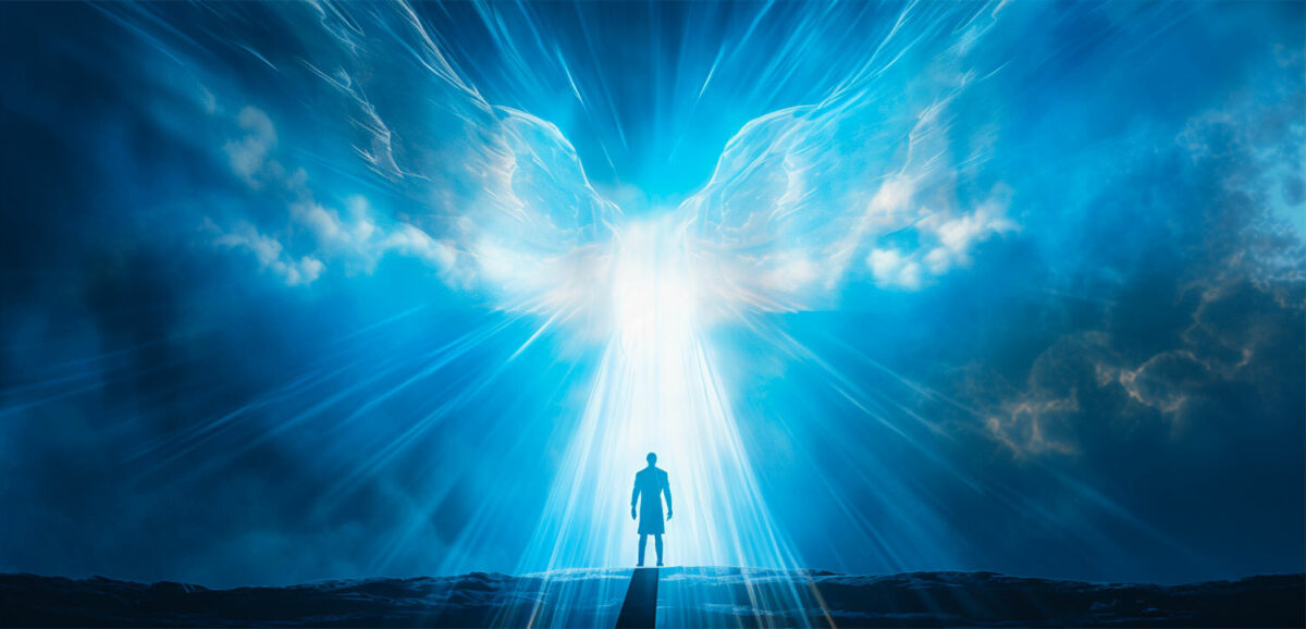 Signs archangel michael blue light