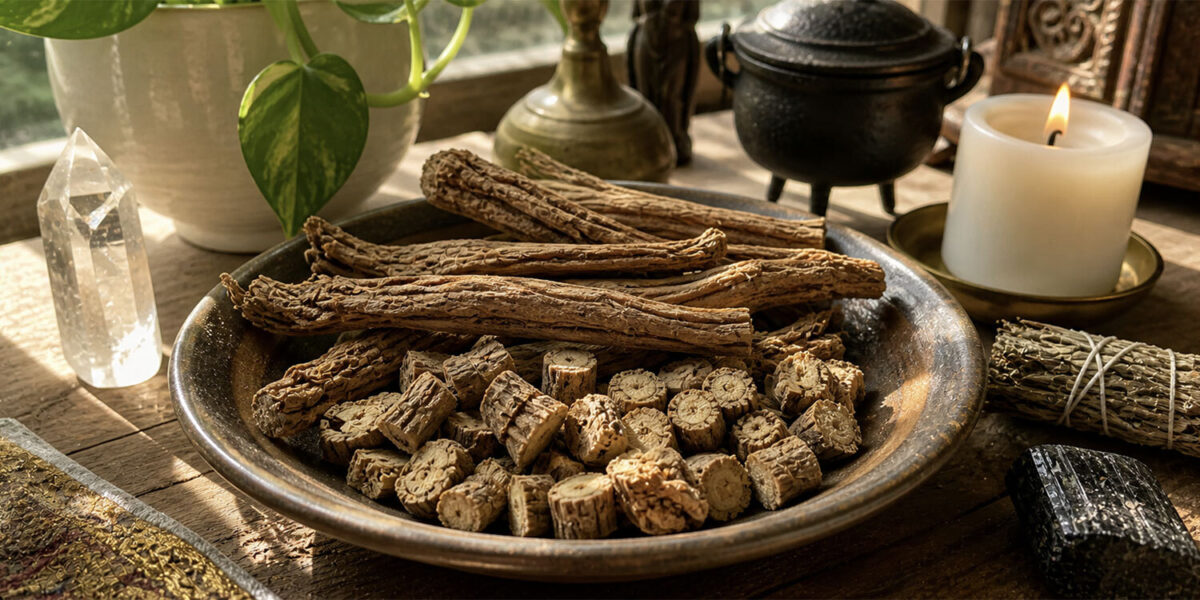 Solomon seal root on an altar