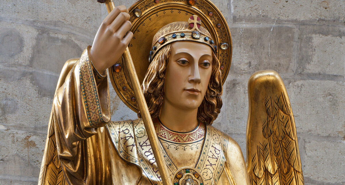 St michael archangel statue