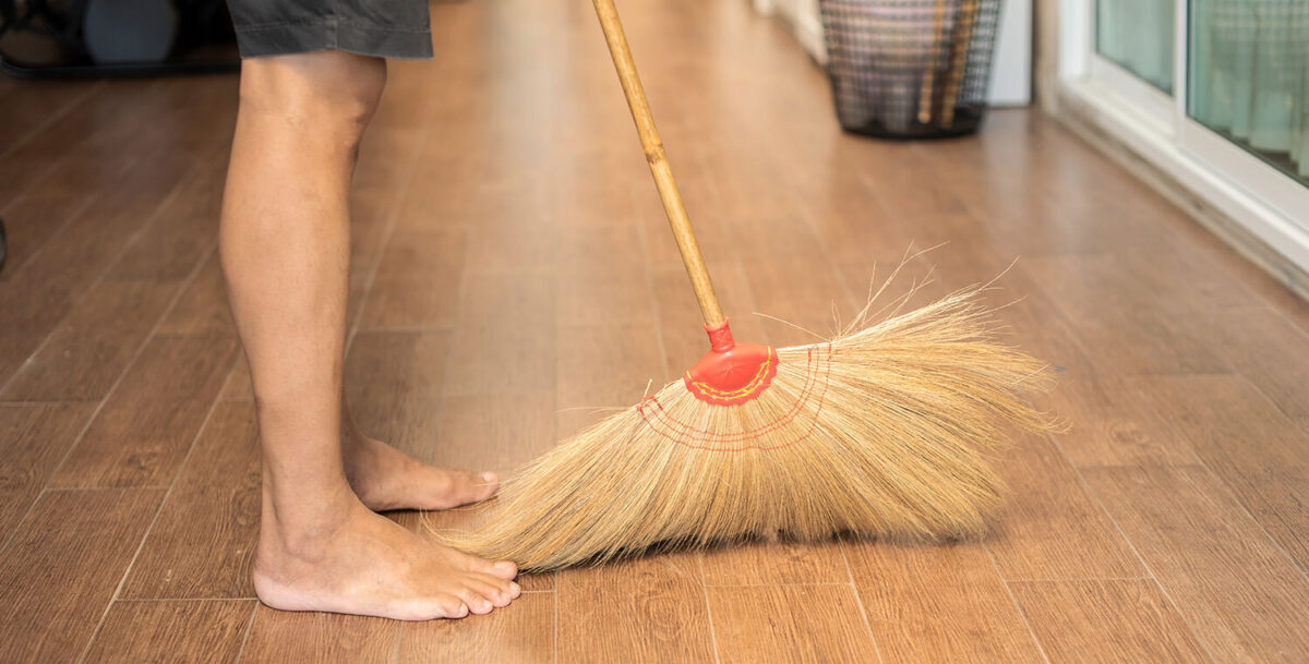 Sweeping floor after spell ritual