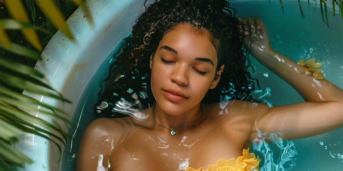 Taking a ritual cleansing bath