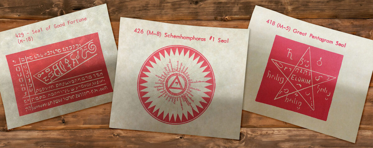 Using magical seals spells protetcion