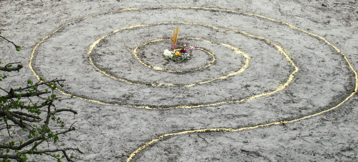 Wiccan magic spiral