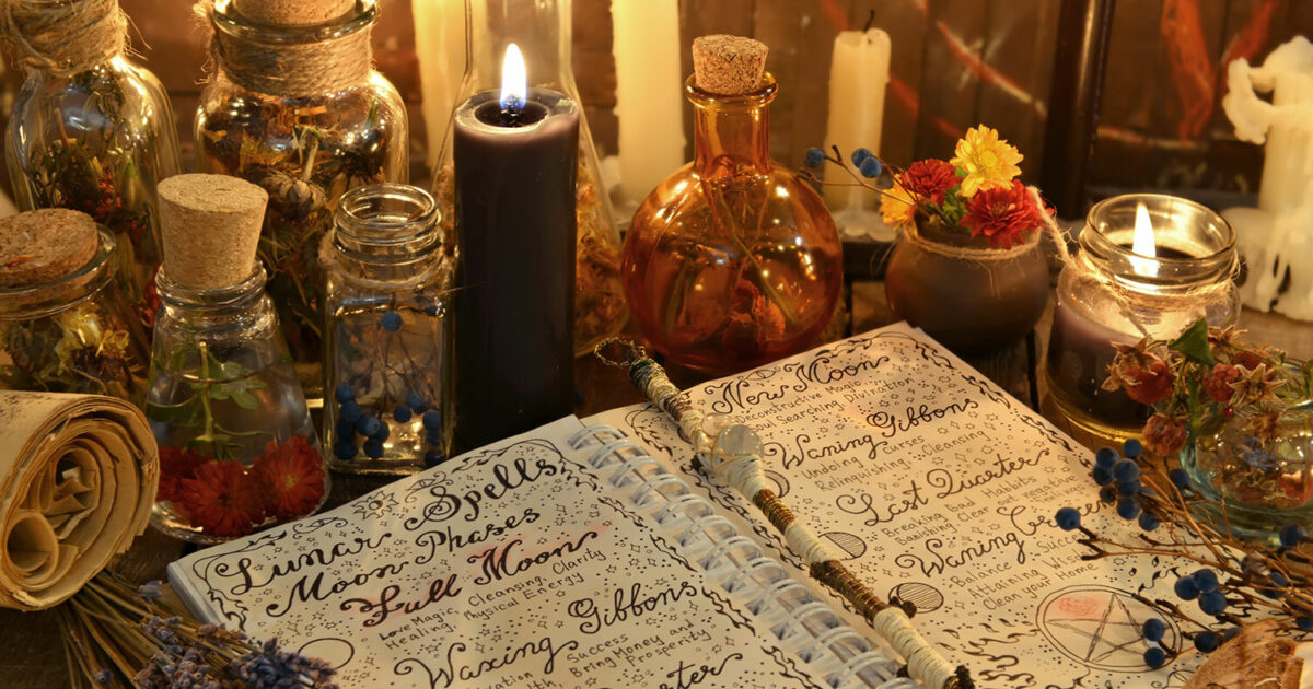 Wiccan ritual spell tools