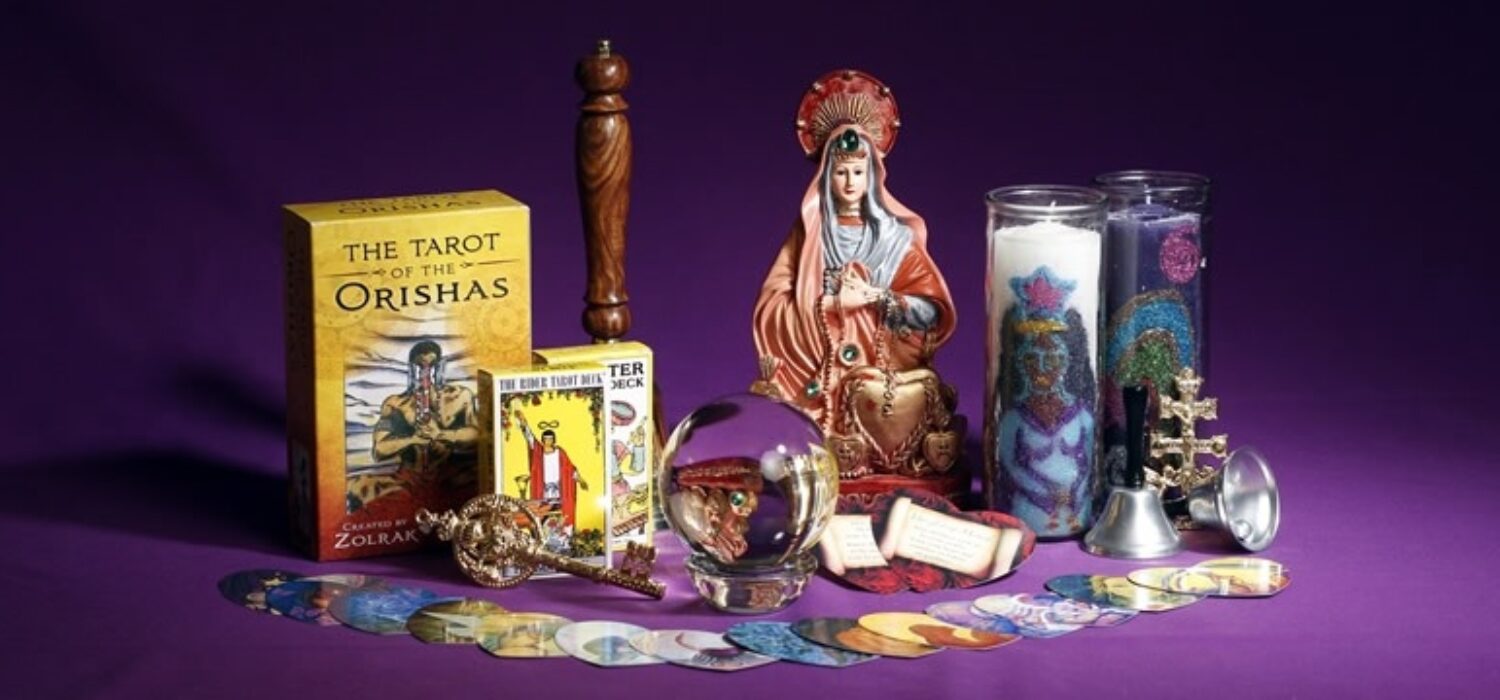 Divination tools tarot crystal balls