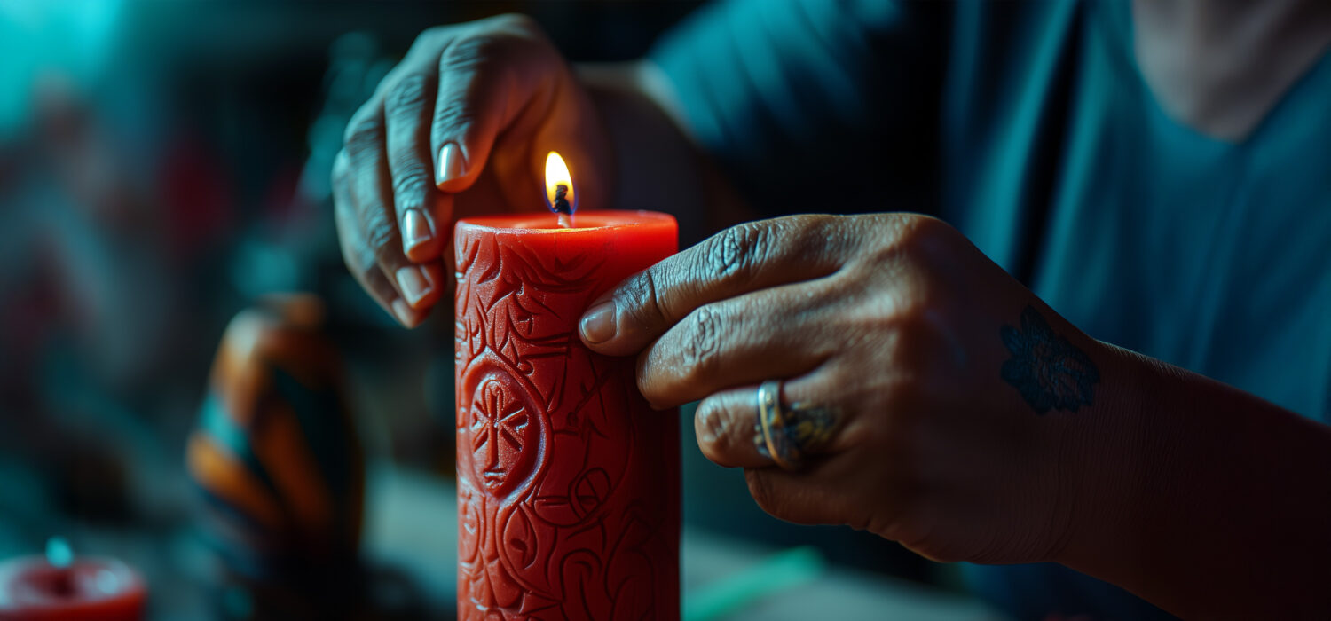 How to dress a spell candle
