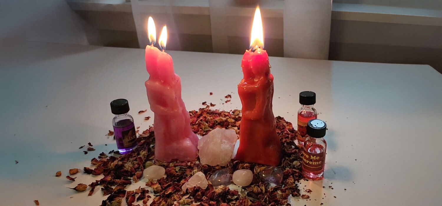 Human figure image candle rituals spells