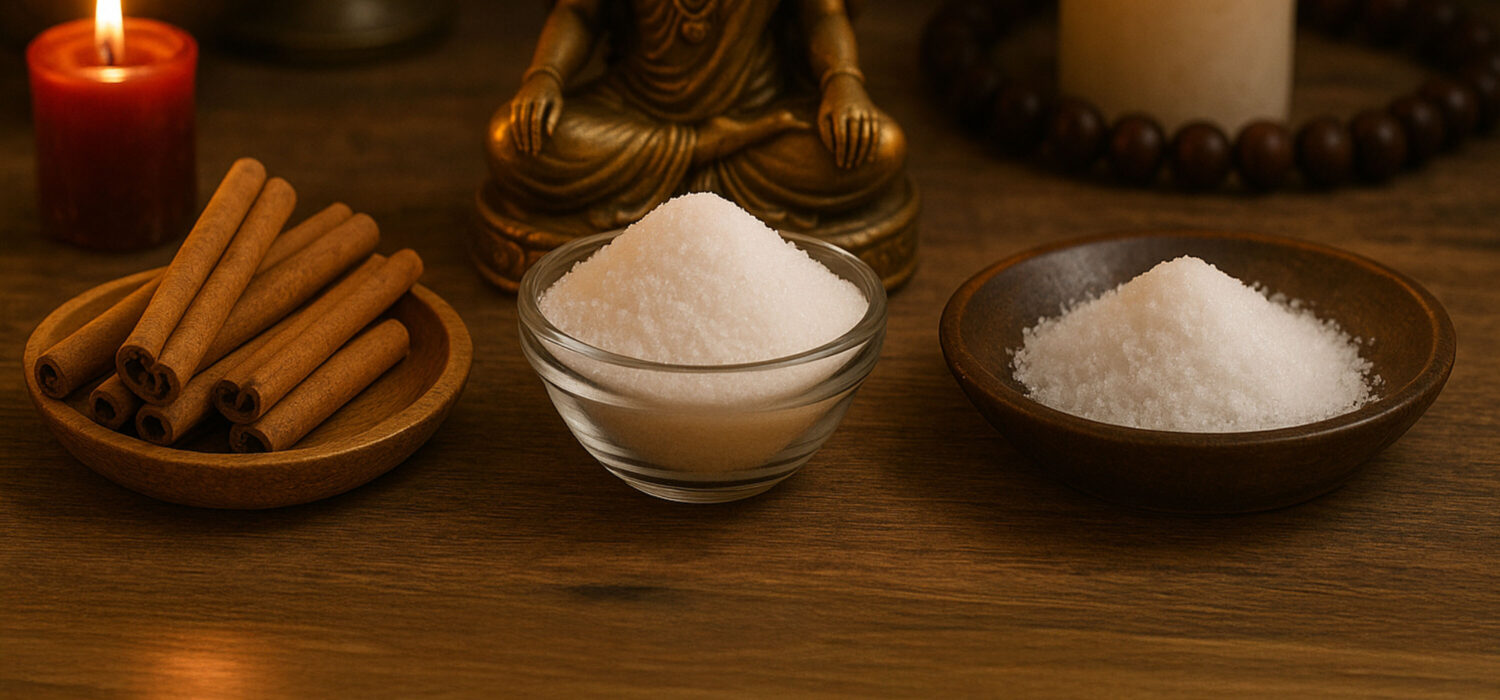 Magic cinnamon sugar salt rituals