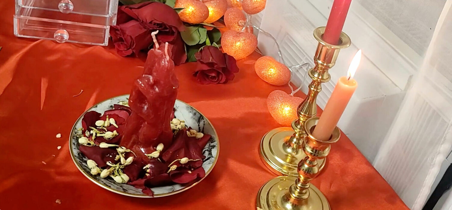 Notice me love candle ritual