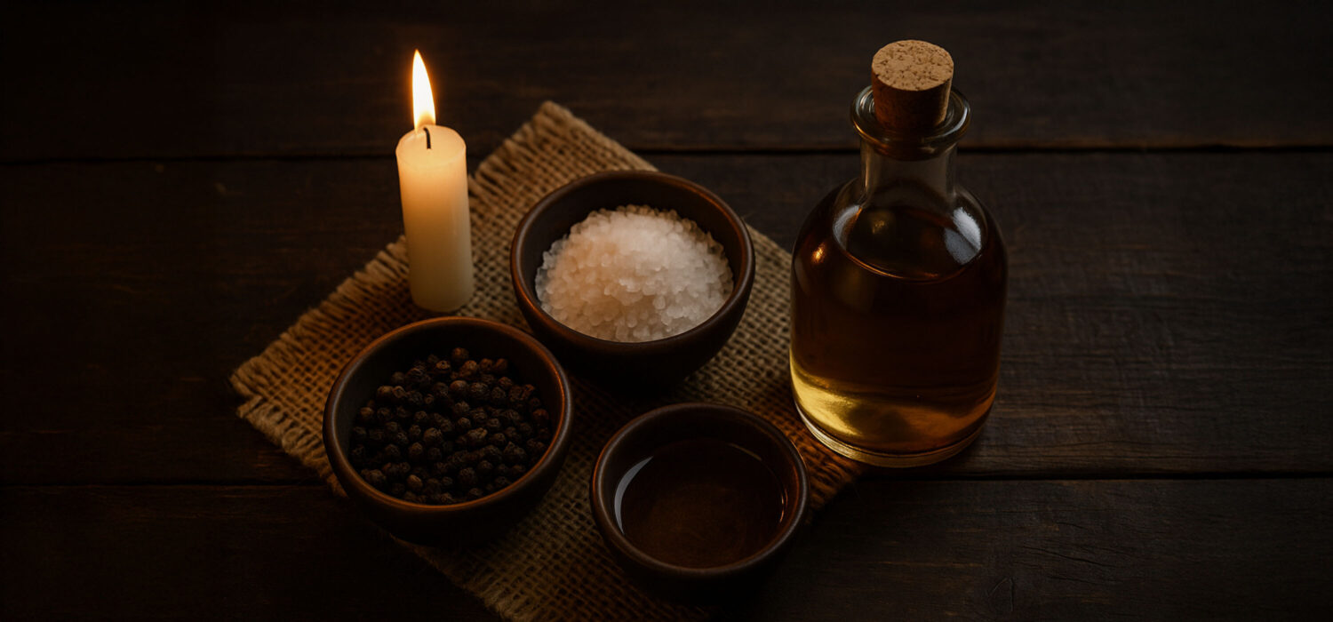 Salt pepper vinegar folk magic spells