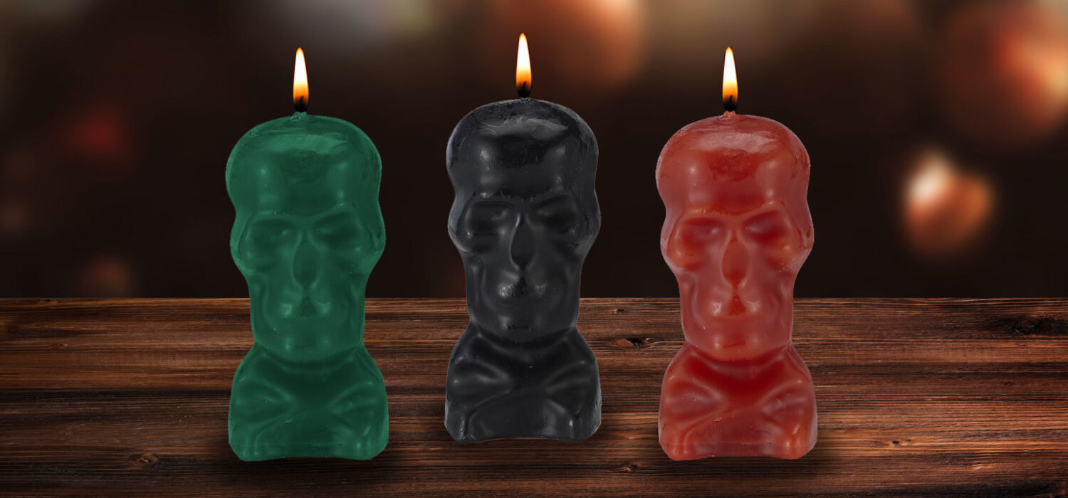 Skull candles rituals spells
