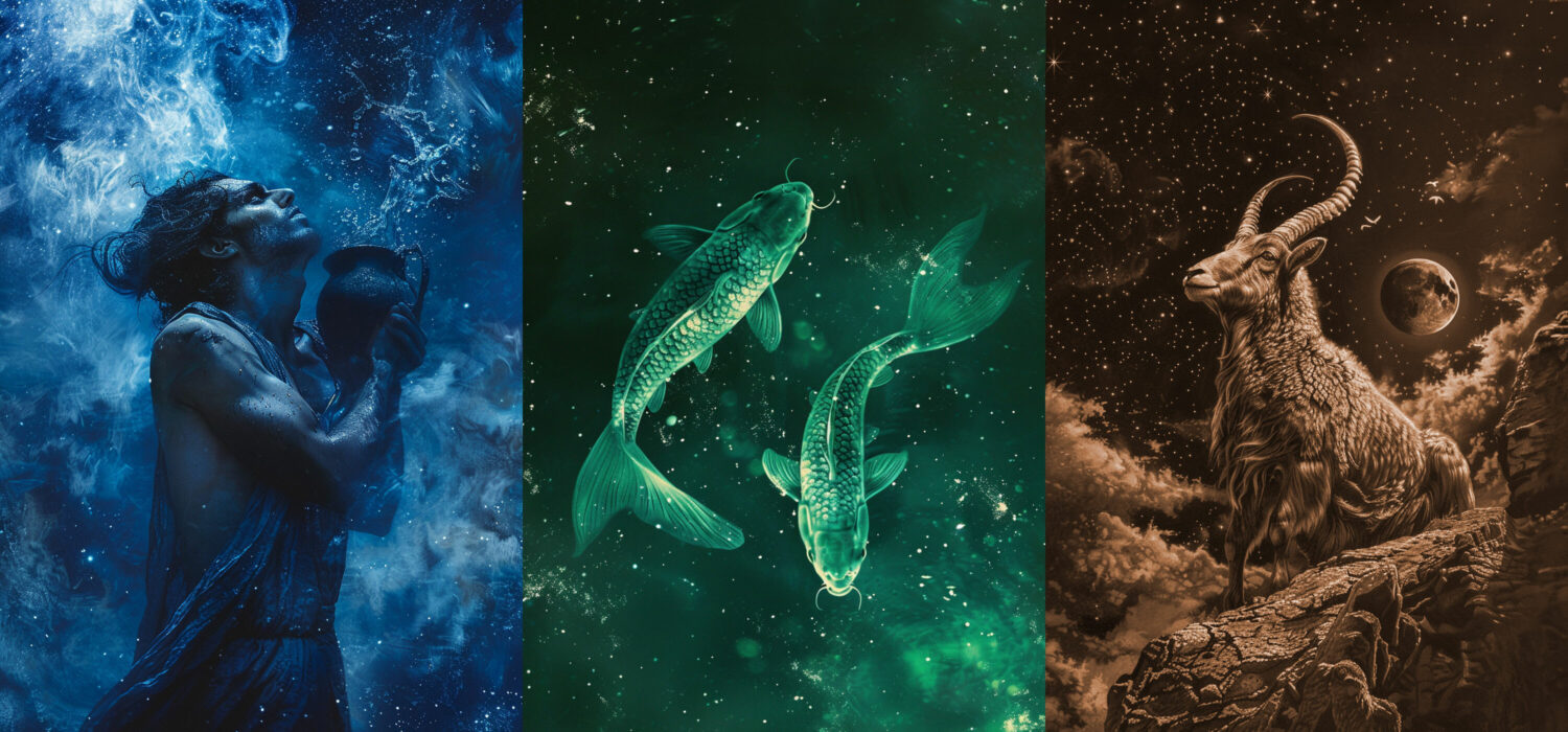 Winter zodiac signs capricorn aquarius pisces