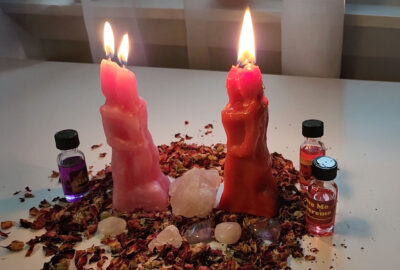 Human figure image candle rituals spells