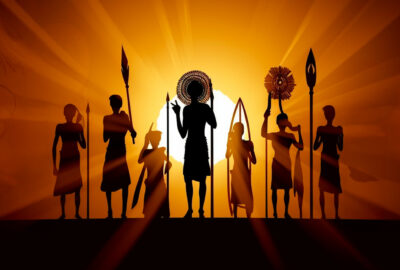 Seven rays concept spirituality