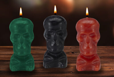 Skull candles rituals spells