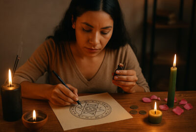 Using magical seals talismans