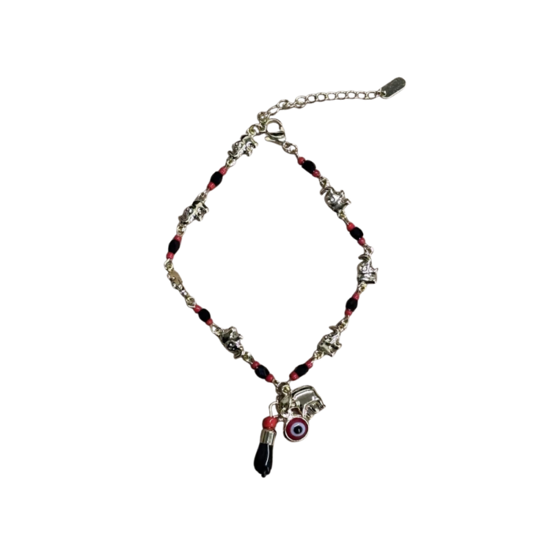 Azabache lucky elephant ankle