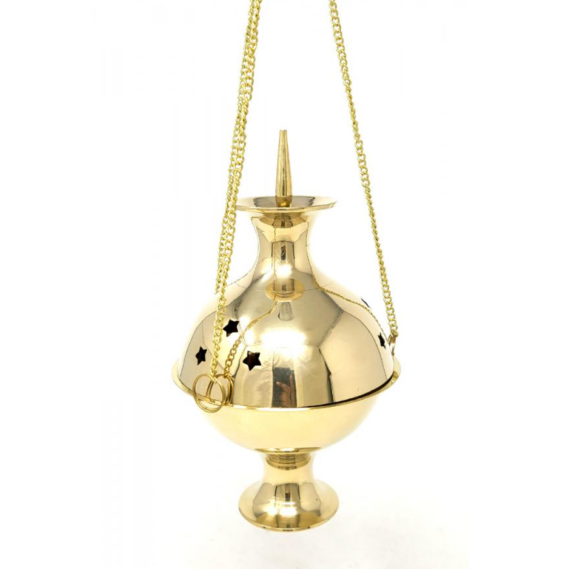 Large Brass Hanging Burner