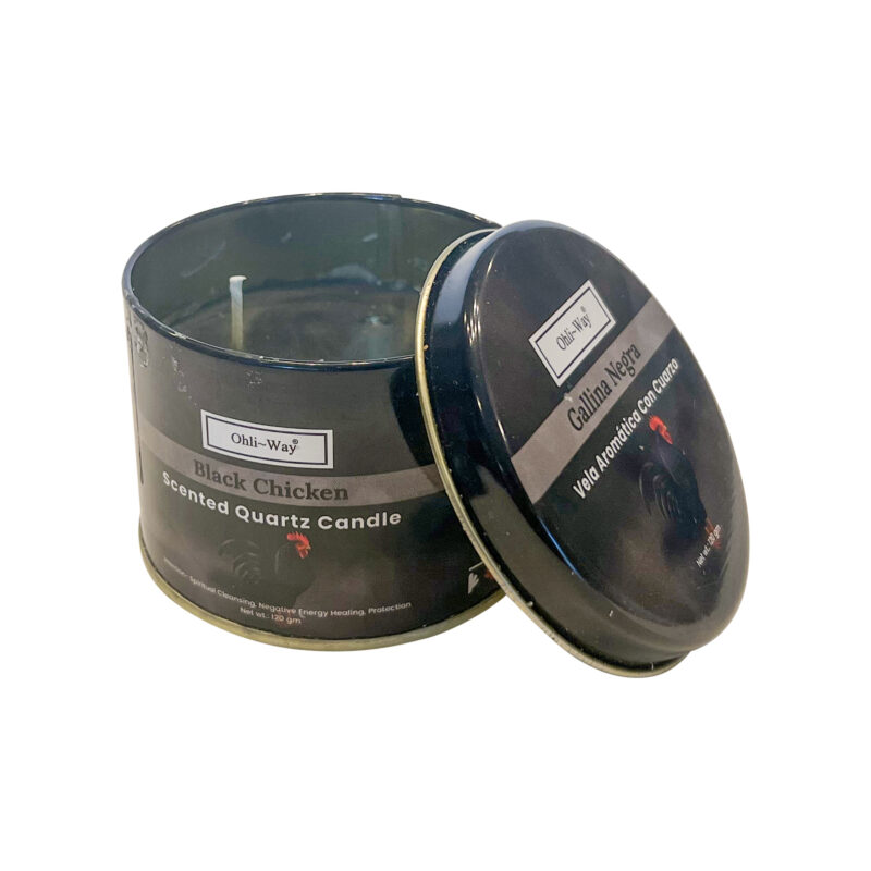 Black chicken gallina negra scented quartz candle